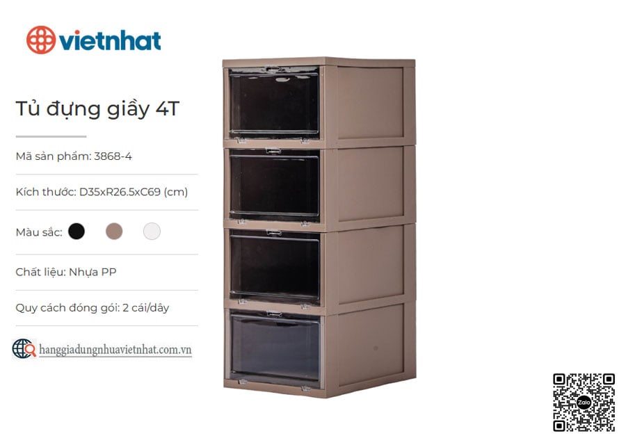 Tủ đựng giầy 4T 3868-4