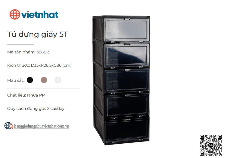 Tủ đựng giầy 5T 3868-5