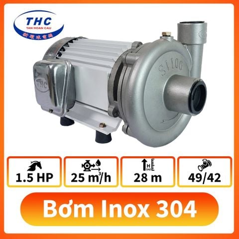 Máy bơm nước Inox 304 1.5HP S-1100