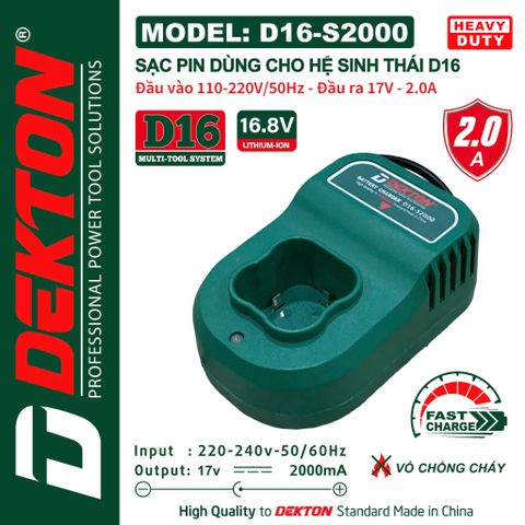 Đế sạc pin Dekton 16.8V D16-S2000