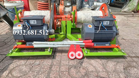 Máy Tời Côn Mặt Đất Dây Thừng 3HP Dây Đồng