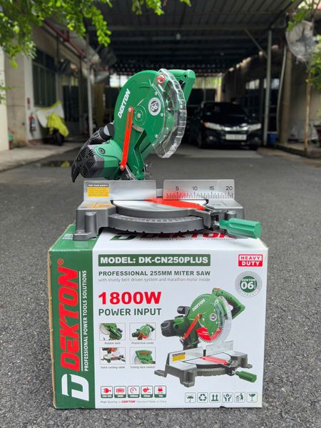 Máy Cắt Nhôm Dây Curoa 1800W DEKTON DK-CN250Plus 255mm