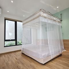 Màn khung xếp gọn- Trắng Tôm Nâu