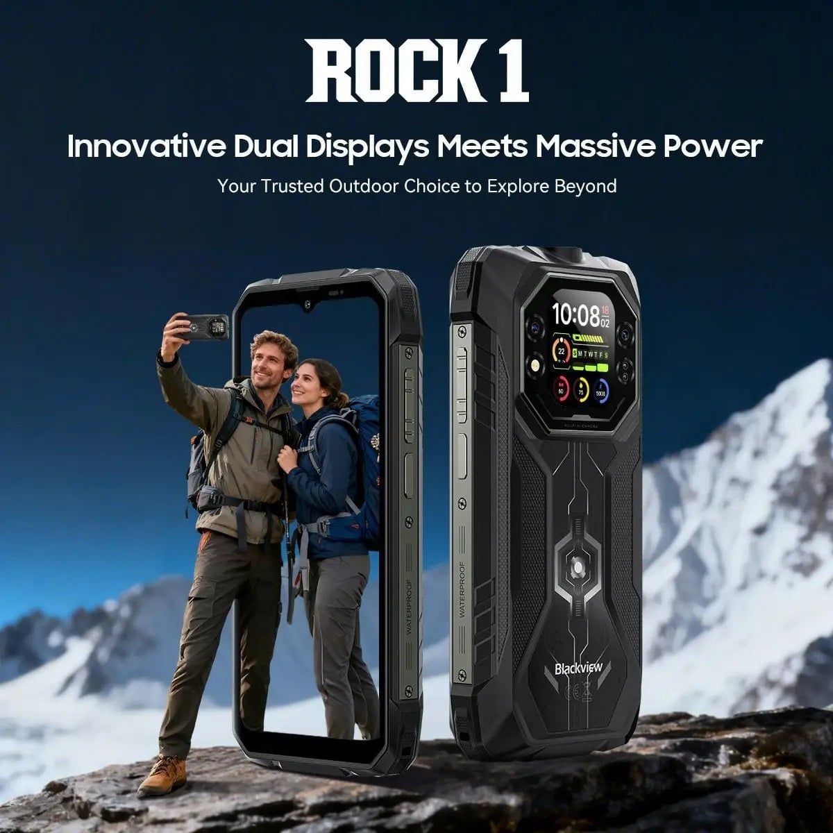  Blackview ROCK 1 | 24(8+16) 256GB, 6.56'' Android 16, Helio G81, 15000mAh, 33W Charge, NFC. 