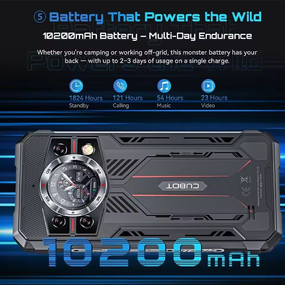  Cubot Kingkong 11 Có 5G | Dimensity 7025 5G, 10200mAh, 16GB+256GB , 1.45