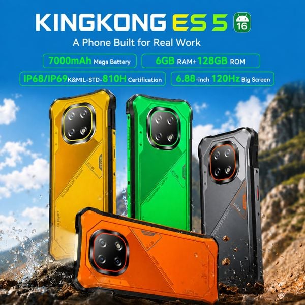  Cubot KingKong ES5 | 6 + 128GB ROM, Unisoc T620, 7000mAh, 6.88