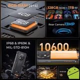  Oukitel G1 S | 8GB (4+4)+128GB, 10600mAh, 6.52-Inch HD, Android 15, NFC. 