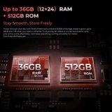  OUKITEL WP210 5G, Dimensity 8200, RAM 36GB + ROM 512GB, Pin 8800mAh 45W, 6.7” FHD+ 120Hz, Camera 108MP, Android 15, WiFi 6, NFC. 