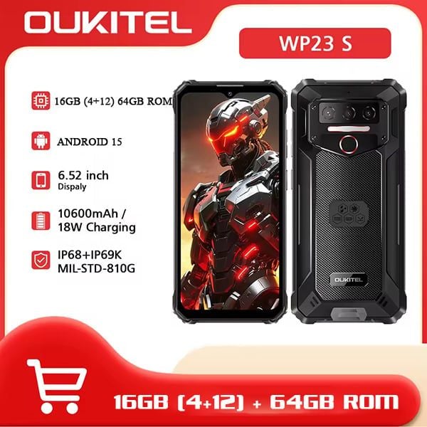  OUKITEL WP23S | RAM 16GB, ROM 64GB , 6.52
