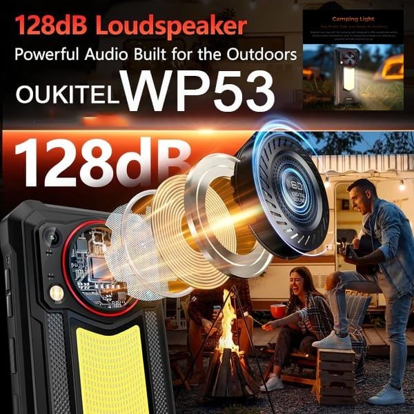  OUKITEL WP53 | 24(8+16) + 128GB, 11000mAh, 13MP, 6,52 inch, NFC, Android 15. 