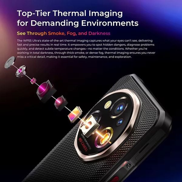  OUKITEL WP55 Ultra –Thermal Imaging 5G | Chip Dimensity 7025, Pin 11000mAh, 48(36+12)+512GB, Camera 108MP, 6.6