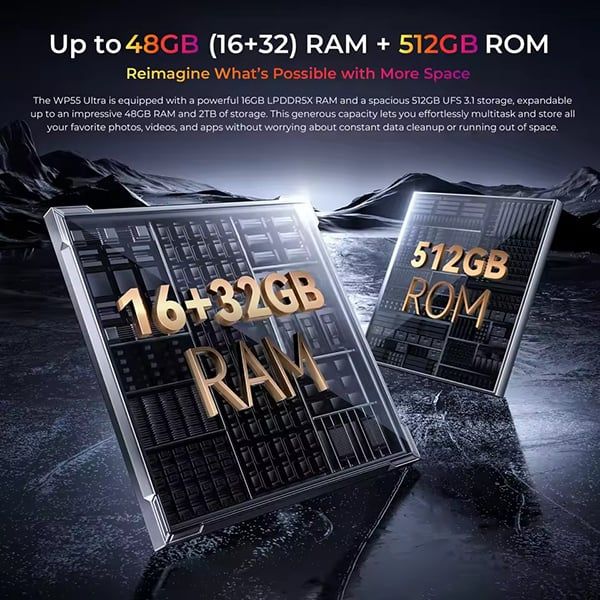  OUKITEL WP55 Ultra –Thermal Imaging 5G | Chip Dimensity 7025, Pin 11000mAh, 48(36+12)+512GB, Camera 108MP, 6.6