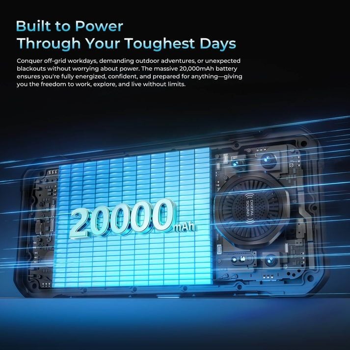  Oukitel WP61 5G | 36(12+24) 512GB, 6.78'' HD+, 20,000mAh, 108MP, Android 16 NFC 