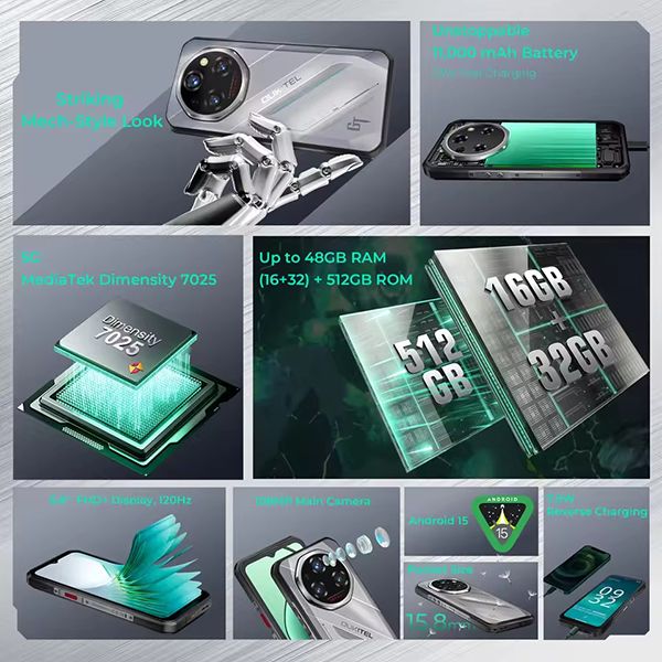  Oukitel WP62 5G | 48GB(16+32) +512GB 6.6