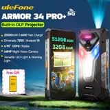  Ulefone Armor 34 Pro+ 5G AI | Máy chiếu tích hợp, 32GB+512GB, 25500mAh,120Hz 6.95