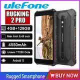  Ulefone RugKing 2 Pro, 4GB+128GB, Màn hình 5,45 inch, Android 15, Unisoc T7250, Octa Core, Mạng: 4G, NFC. 
