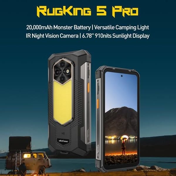  Ulefone Rugking 5 Pro | 16(8+8) 256GB, Unisoc T7250, 6.78