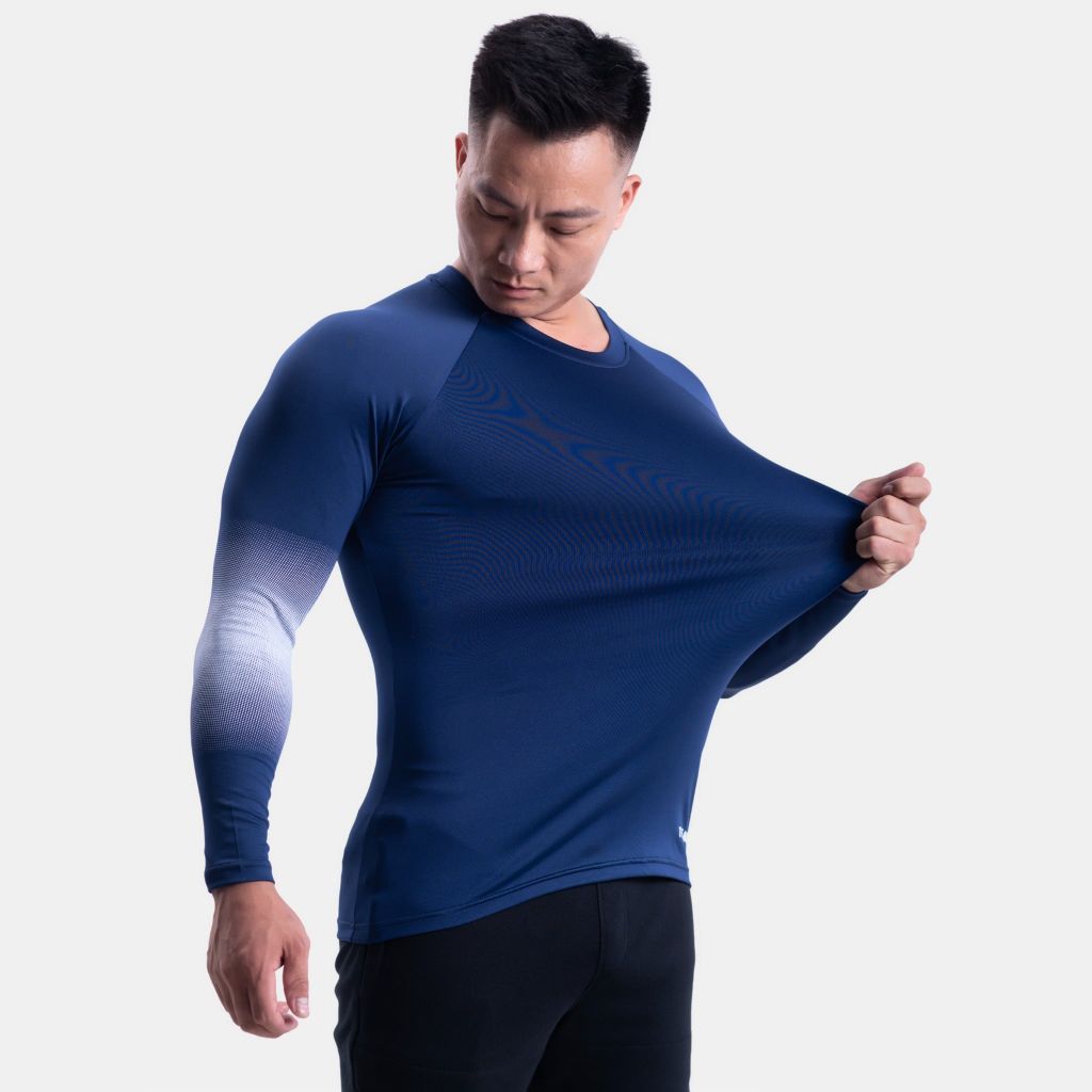 Áo giữ nhiệt loại dày cổ tròn phối tay G11248 2025