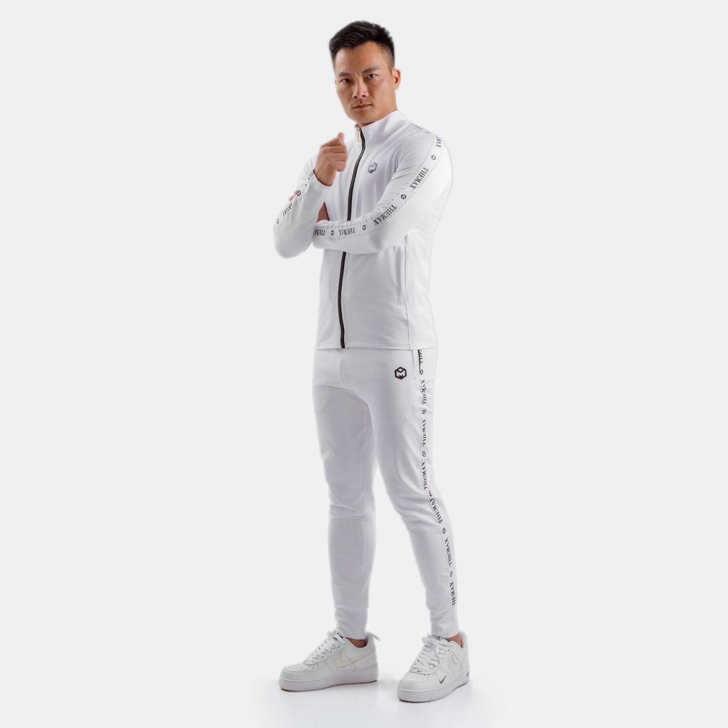 Bộ quần áo thể thao poly logo sọc THE MAX - 2025 G11260