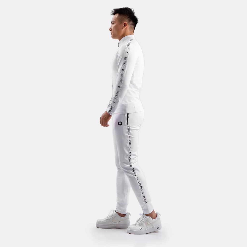 Bộ quần áo thể thao poly logo sọc THE MAX - 2025 G11260