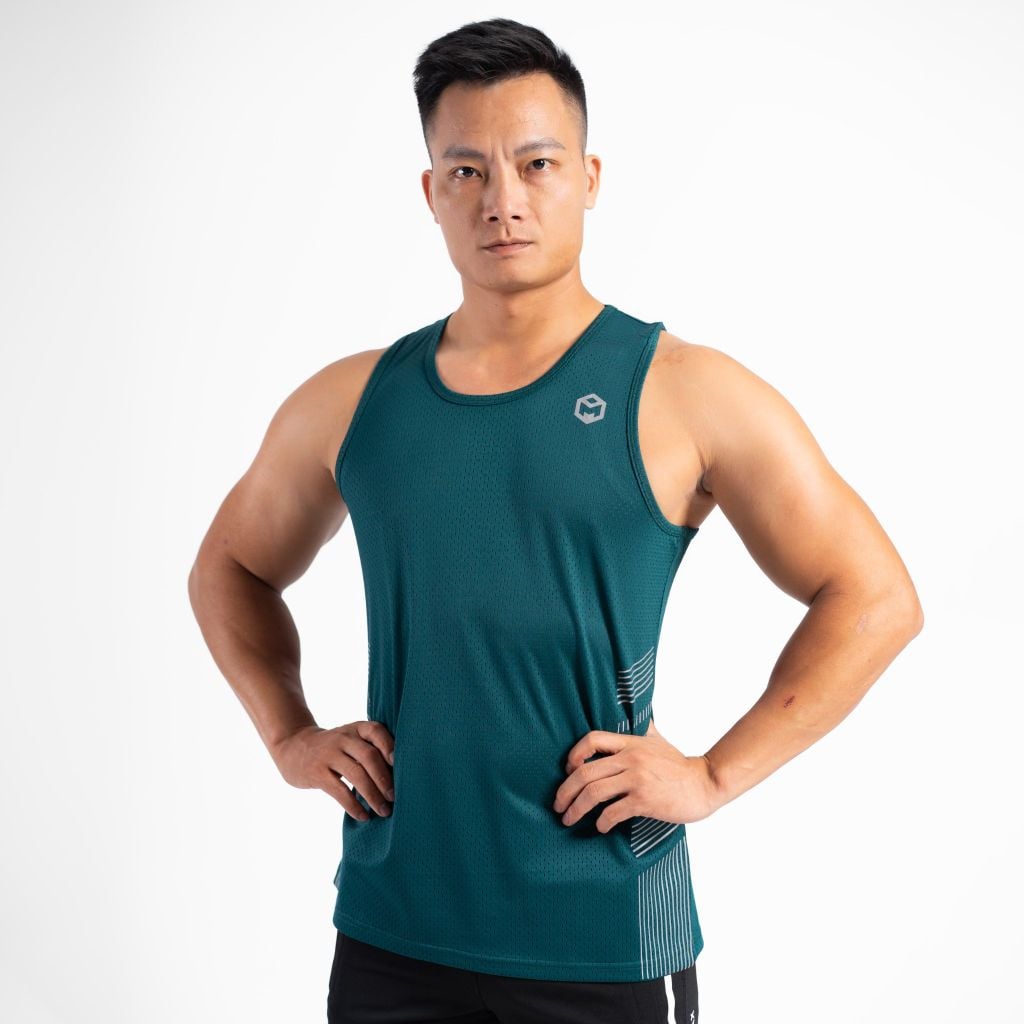 Áo ba lỗ THE MAX vải dệt lỗ kim phiên bản RUNNING 2025 G11250