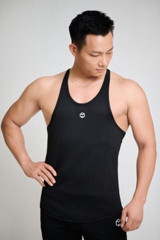 Áo ba lỗ quai nhỏ vải thun lạnh logo The Max - G02251