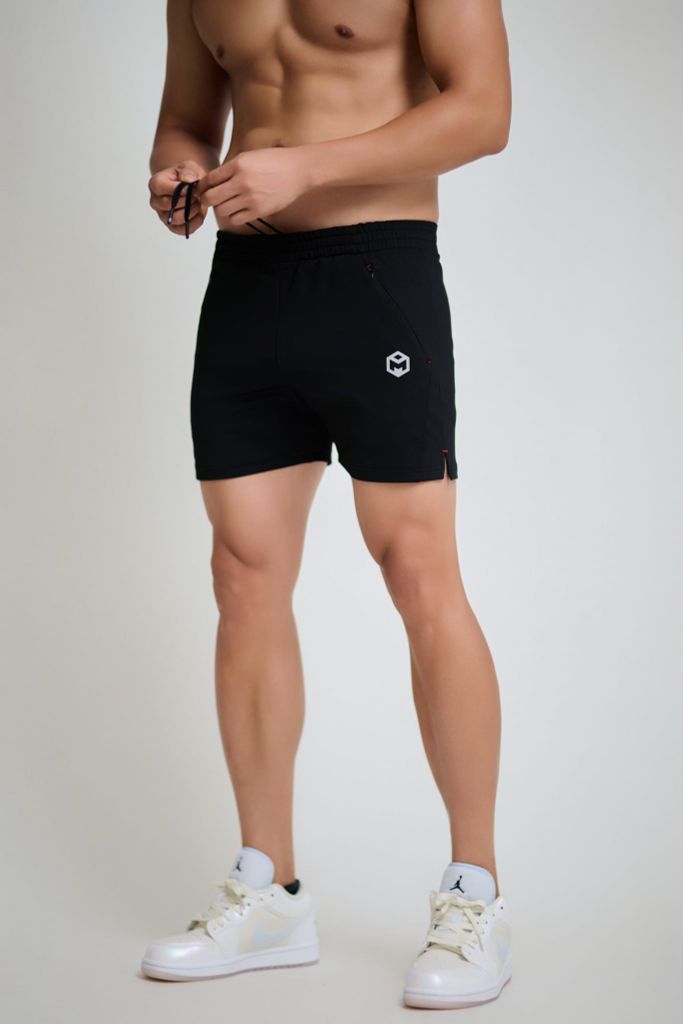 Quần Squat ngắn xẻ tà vải poly hai da The Max 2026 - G02250