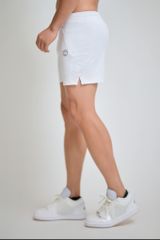 Quần Squat ngắn xẻ tà vải poly hai da The Max 2026 - G02250