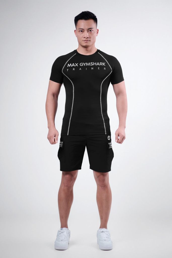 Áo cộc tay body dải chỉ khác màu MAX GYMSHARK TRAINER 2026 G02241