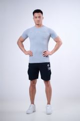 Áo cộc tay body dải chỉ đồng màu MAX GYMSHARK TRAINER G02243