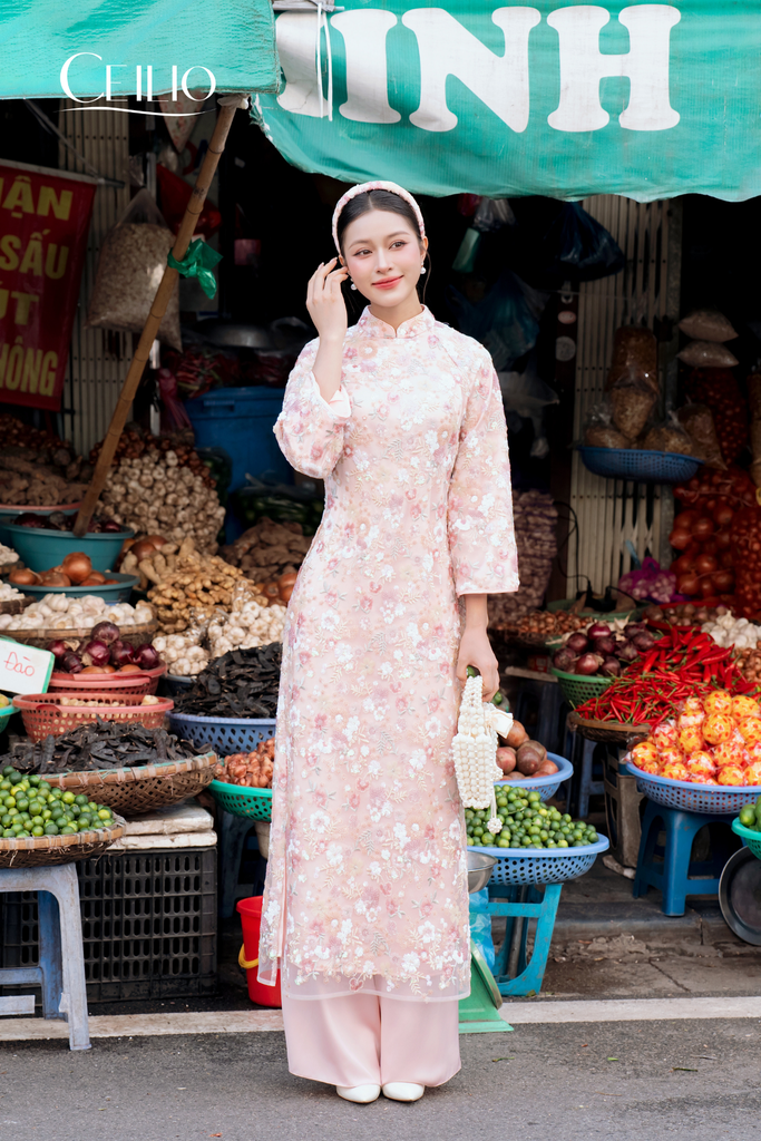 AD550 Áo Dài Kim Sa