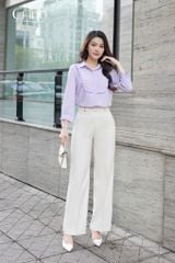 Q23 Đen Quần công sở cạp 4 cúc