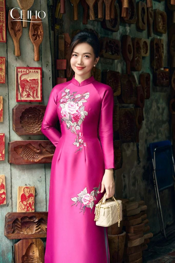 AD54 Áo Dài Thiều Hoa