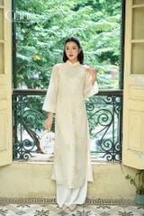 AD559 Áo dài cách tân tơ thêu