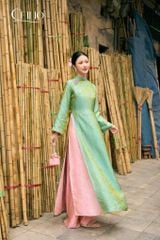 Áo dài lụa 2 lớp AD617