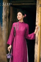 Áo dài lụa 2 lớp AD614