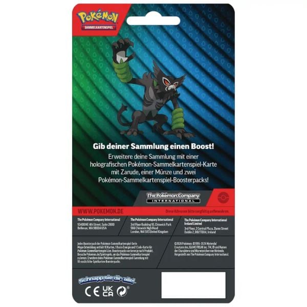 Pokémon TCG 2-Pack Blister Zarude Holo Promo (Chaos Rising & Pitch Black)