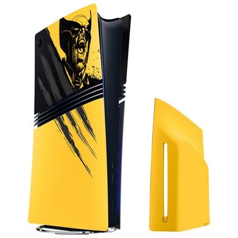 PS5® Console Covers (model group - slim) - Marvel’s Wolverine Battle Yellow Limited Edition