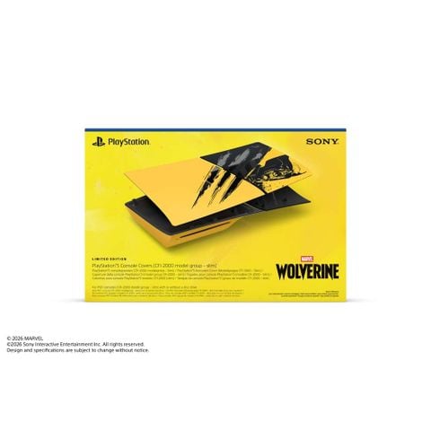 PS5® Console Covers (model group - slim) - Marvel’s Wolverine Battle Yellow Limited Edition