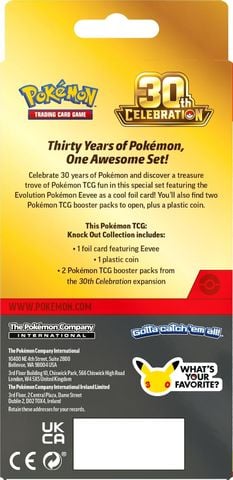 Thẻ bài Pokémon TCG: 30th Celebration Knock Out Collection