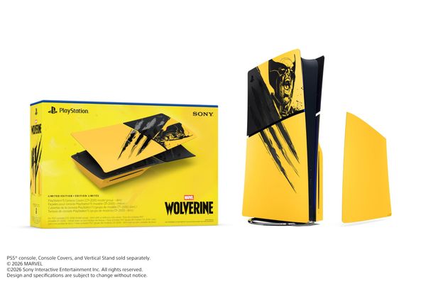 PS5® Console Covers (model group - slim) - Marvel’s Wolverine Battle Yellow Limited Edition