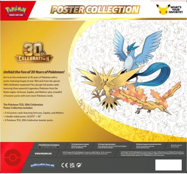 Thẻ bài Pokémon TCG: 30th Celebration Poster Collection
