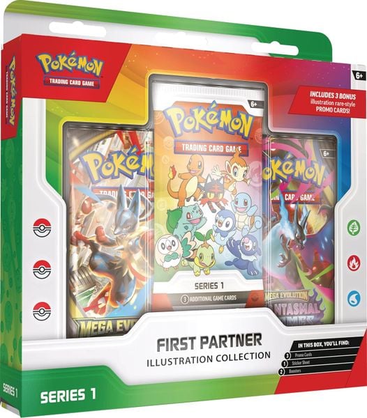 Thẻ bài TCG Pokemon First Partner Illustration Collection - Series 1