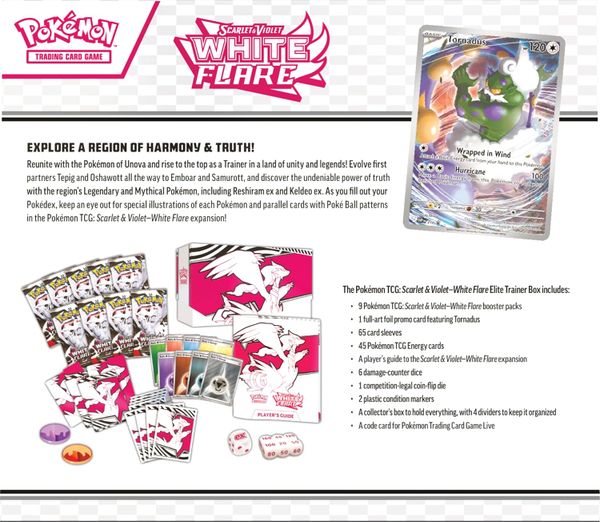 Pokémon TCG: Scarlet & Violet – White Flare Elite Trainer Box