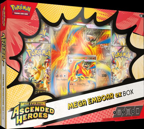 Pokémon TCG: Ascended Heroes Mega Emboar ex Box