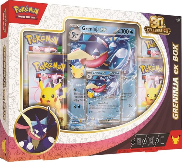 Thẻ bài Pokémon TCG: 30th Celebration Greninja ex Box