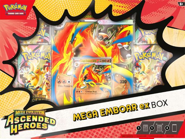 Pokémon TCG: Ascended Heroes Mega Emboar ex Box