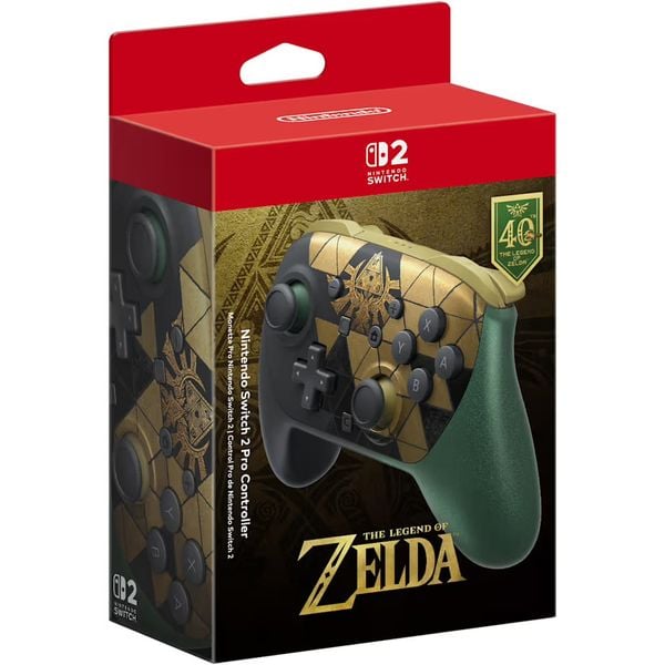 Nintendo Switch 2 Pro Controller The Legend of Zelda 40th Anniversary Edition