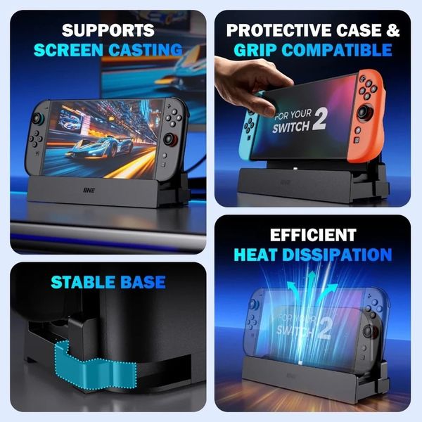 IINE Dock Chuyển đổi đa năng Nintendo Switch 2 L1216
