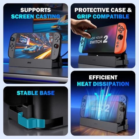 IINE Dock Chuyển đổi đa năng Nintendo Switch 2 L1216